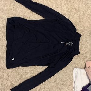 Black workout sweatshirt